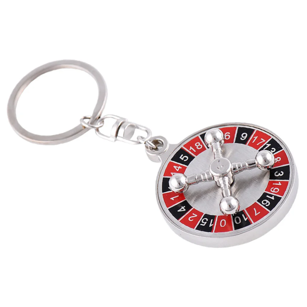 

Metal Mini Russian Roulette Keychain Hanging Decor Keyholders Bag Pendant Charm