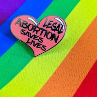 legal abortion enamel pin for proudly pro choice feminists