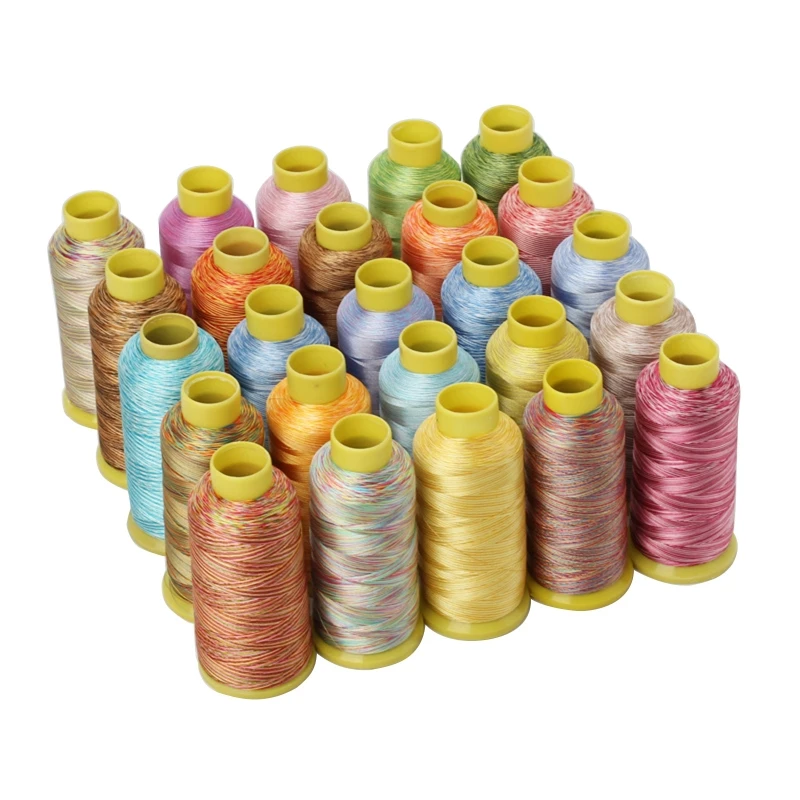 

Colored Sewing Thread Polyester Sewing Threads Embroidery Thread for Hand Stitching Sewing Machine 5200 Yards Per Spool