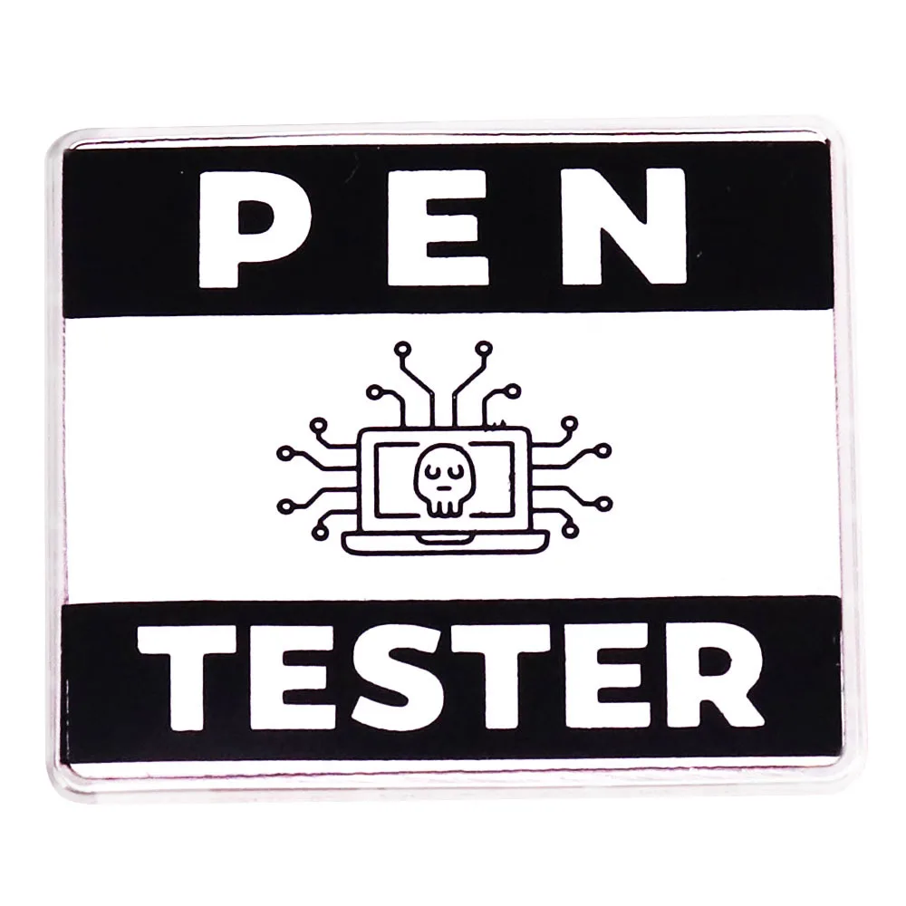 Ручка Cybersecurity тестер эмалированные булавки хакер значок на лацкане брошь