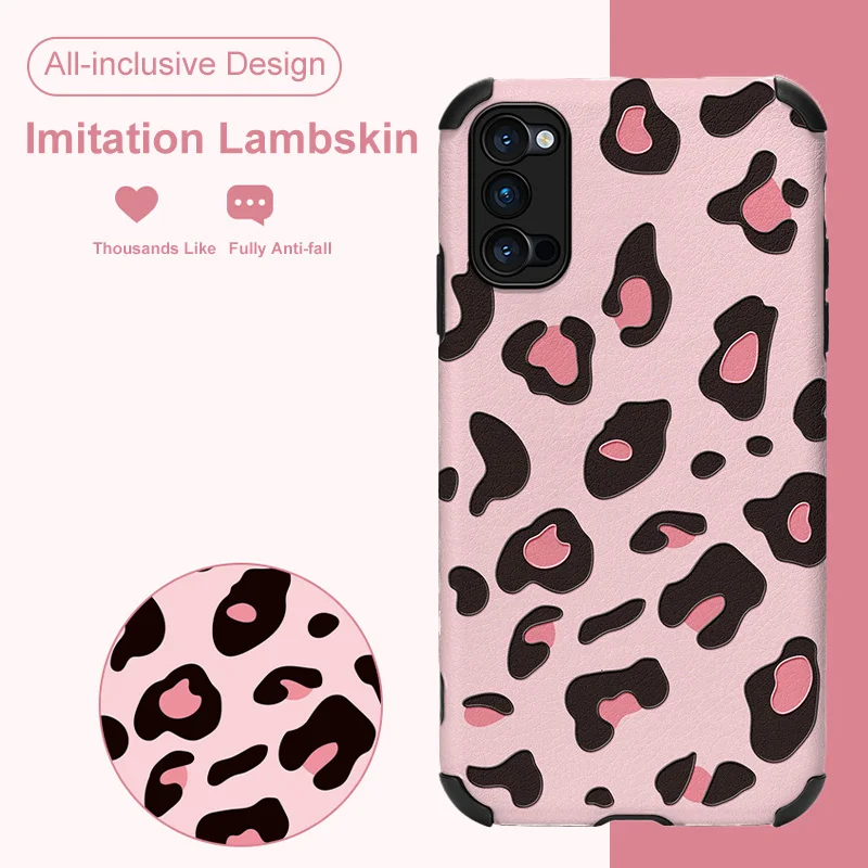 Чехол Из искусственной овчины ASINA для OPPO Reno 7 6 5 4 3 2 Pro сексуальный леопардовый