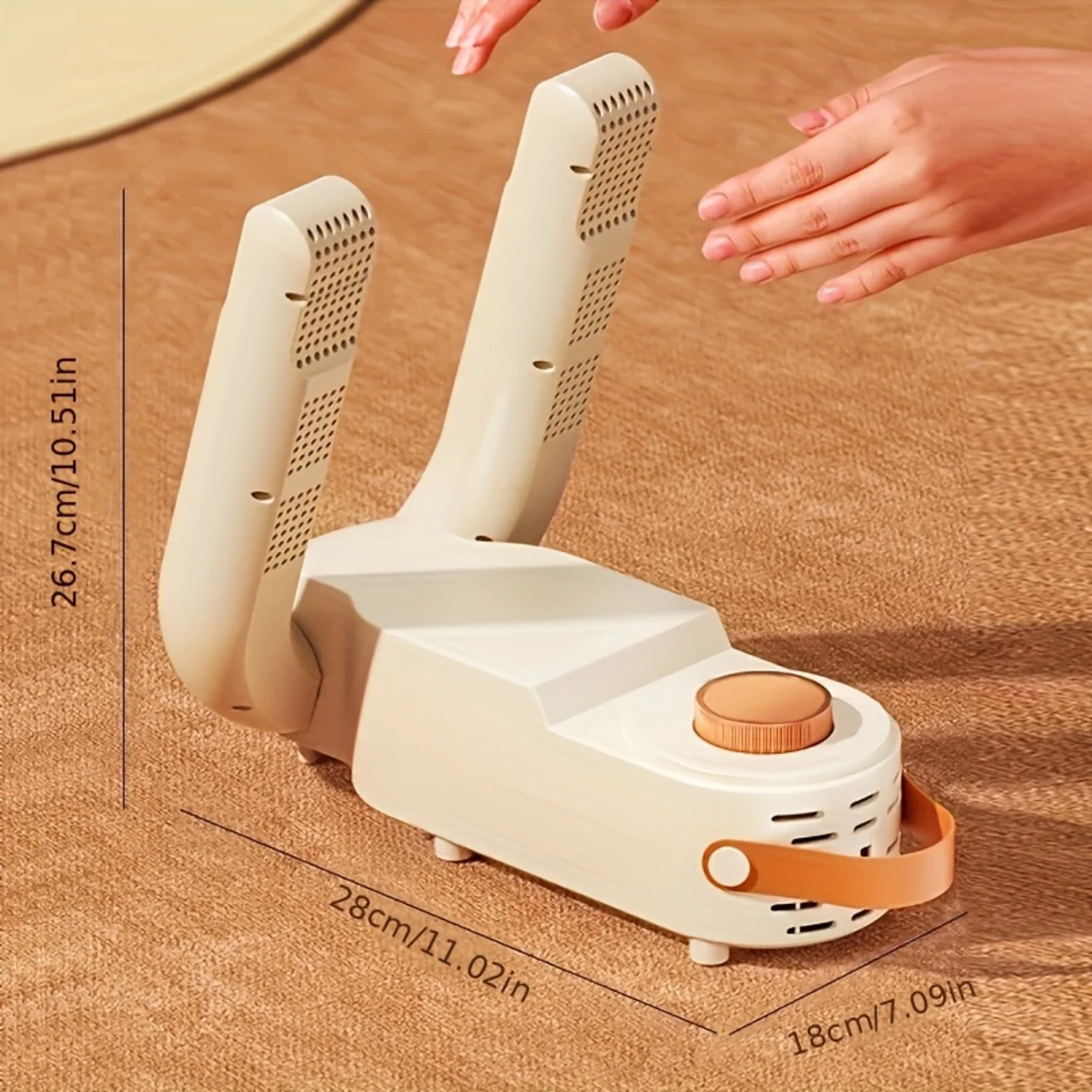 Сушилка для обуви сушилка ног Портативная с двумя положениями и подогревателем