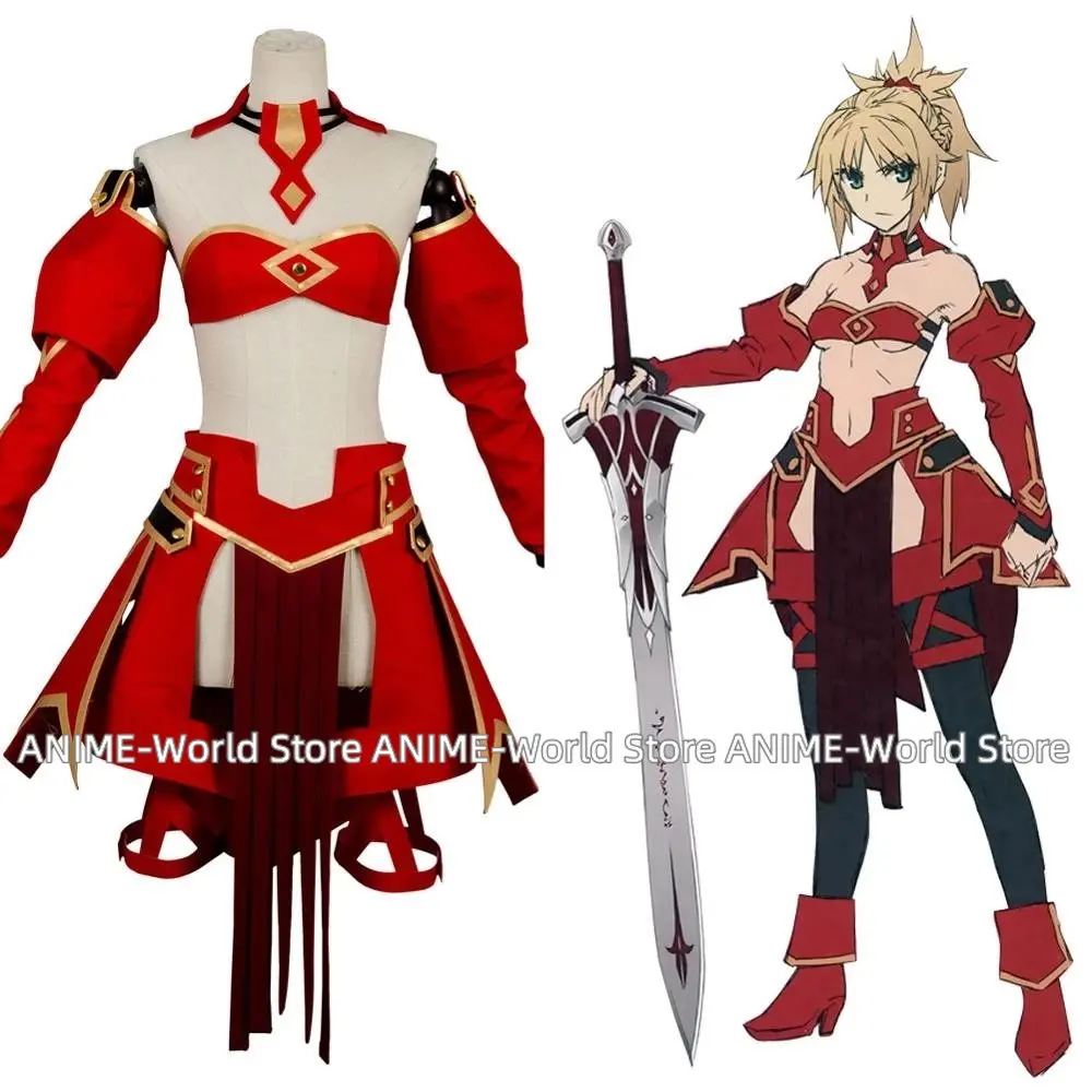 Fate Grand Order костюм астольфо Apocrypha саблей Красного мордреда для косплея вечерние