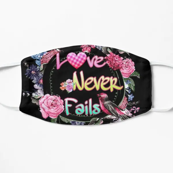 

Love Never Fails Flat Printing Face Mask Sport Fashion Winter Accessories Dustproof Cartoon Breath Health Cosplay Anti Dust
