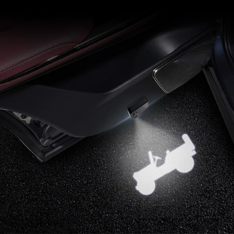 

Светодиодный характеристики детали Тропа Номинальная 4X4 логотип автомобильной двери подходящая лампа проектора приветственная лампа для Wrangler Cherokee Renegade