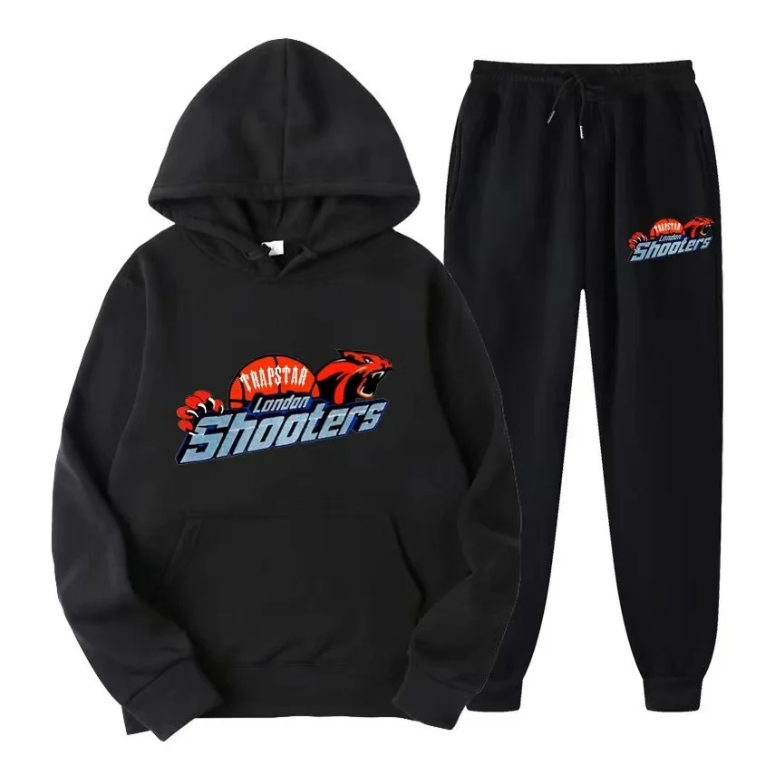 

Autumn Tracksuit Pant Sets Black Shooters Hoodie Set Winter Brand Sports Suit Printed Womens Oversized Sweatshirts Free Shipping