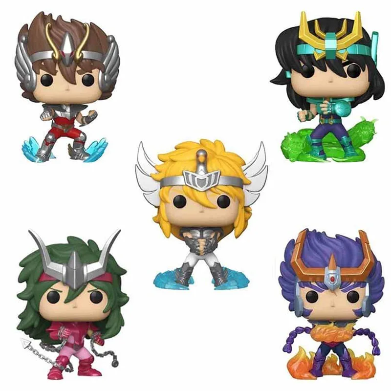 Funko Pop Saintseiya Knights of the Zodiac Seiya 806 Dragon Shiryu 807 Gygnus Hyoga 808 Shun 809 Phoenix Ikki 810 Виниловые фигурки