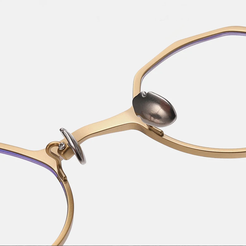 Оправа для очков многоугольная из титана 2024 T мужчин и женщин поляризационные