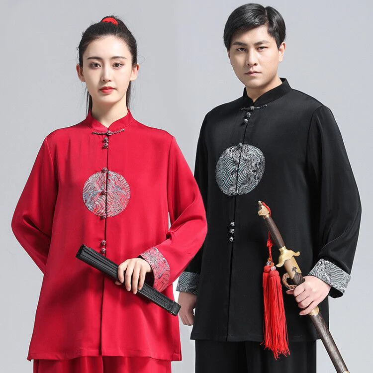 

Мужская и женская одежда кунг-фу Wushu, униформа для боевого искусства с вышивкой, 2023