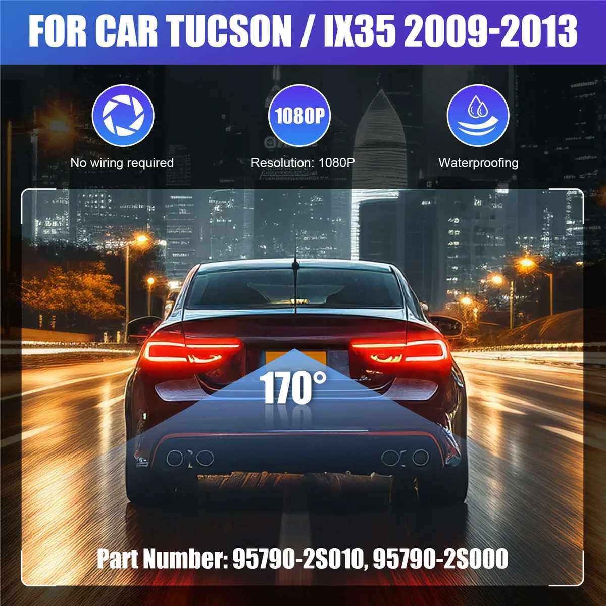 Автомобильная камера заднего вида резервная для помощи при парковке 95790-2S010