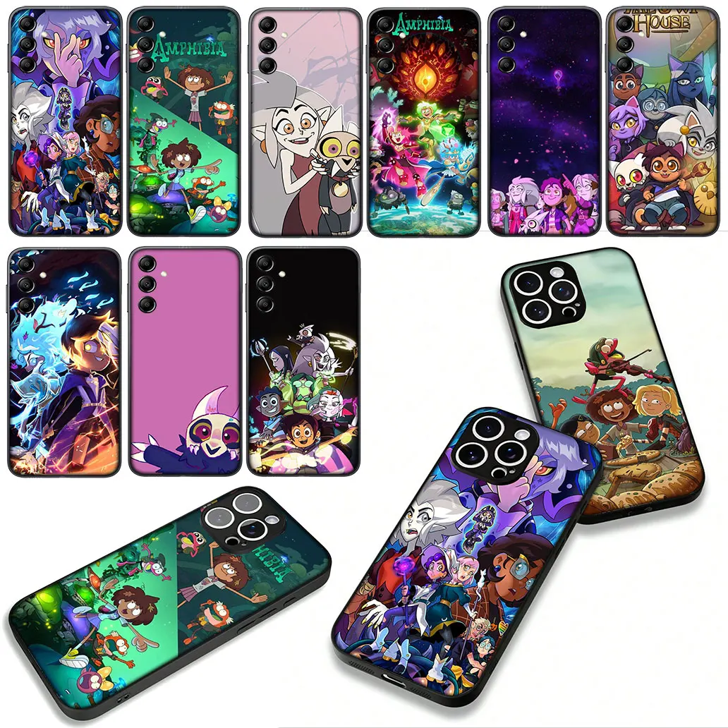 Чехол Amphibia The Owl House для Samsung Galaxy A55 A56 A25 A21S A34 A54 S8 S9 S20 S21 FE A53 A13 A12 A14 A33 A70 A71 A51