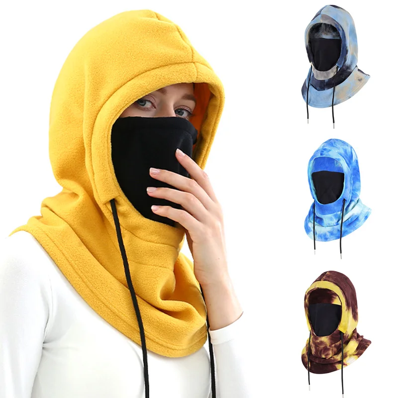

Winter Warm Fleece Cycling Cap Balaclava Women Men Full Face Mask Ski Riding Motorcycle Head Cover Neck Warmer Outdoor Sport Hat