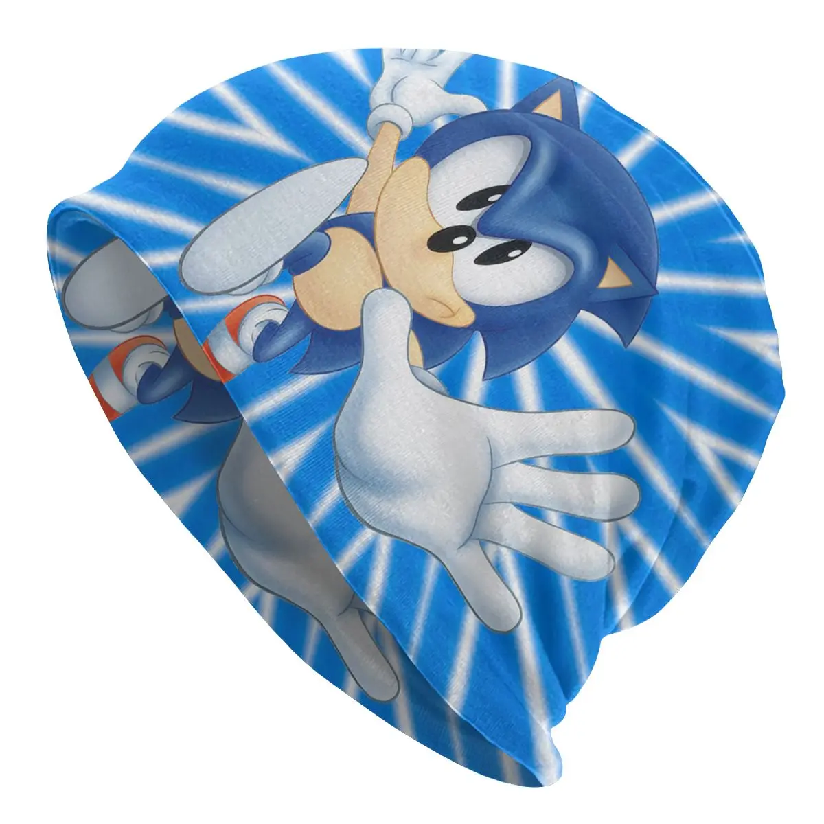 

Sonics The Hedgehog Bonnet Homme Fashion Knitting Hat For Women Men Winter Warm Cartoon Anime Game Beanies Caps