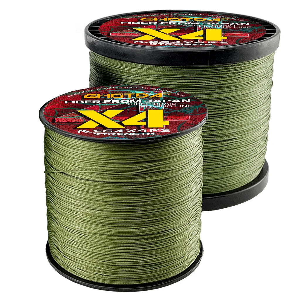 

Леска плетеная рыболовная из 4 нитей, 10-80lb, 1000-500