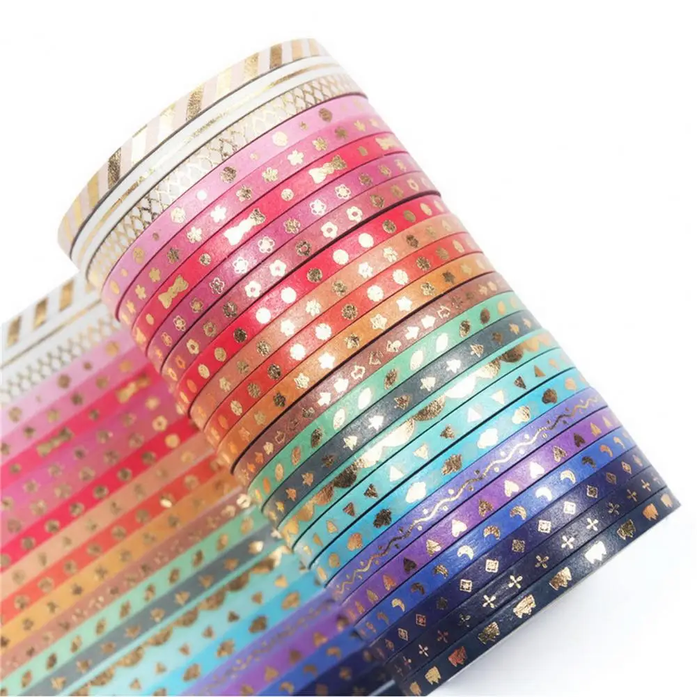 

Christmas Diy Crafts Decoration Glitter Star Flower Heart Moon Washi Tape Stickers for Handbook Diary Scrapbooking
