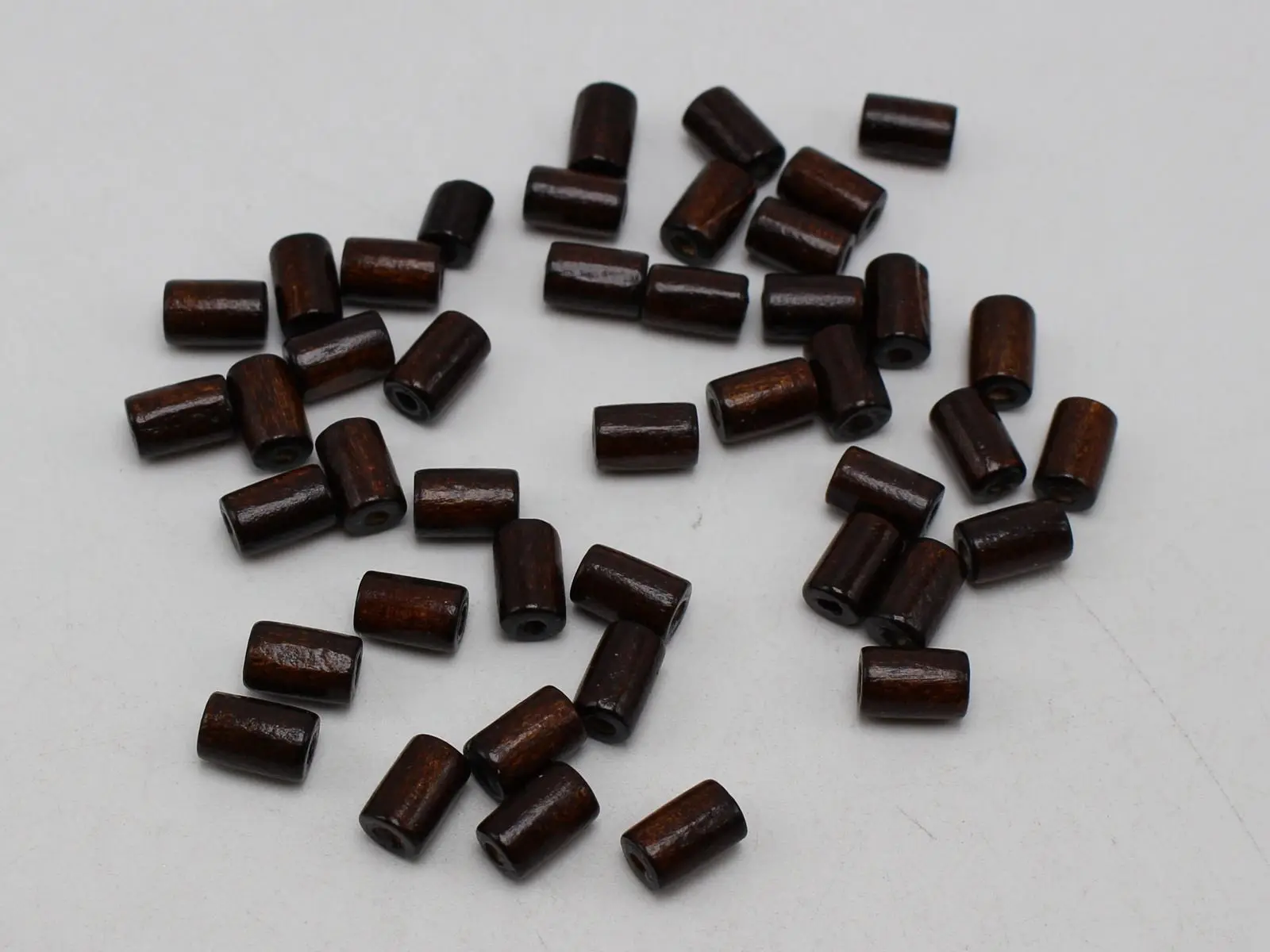 

200 Brown Wood Column Tube Beads 6X10mm~Wooden Spacer