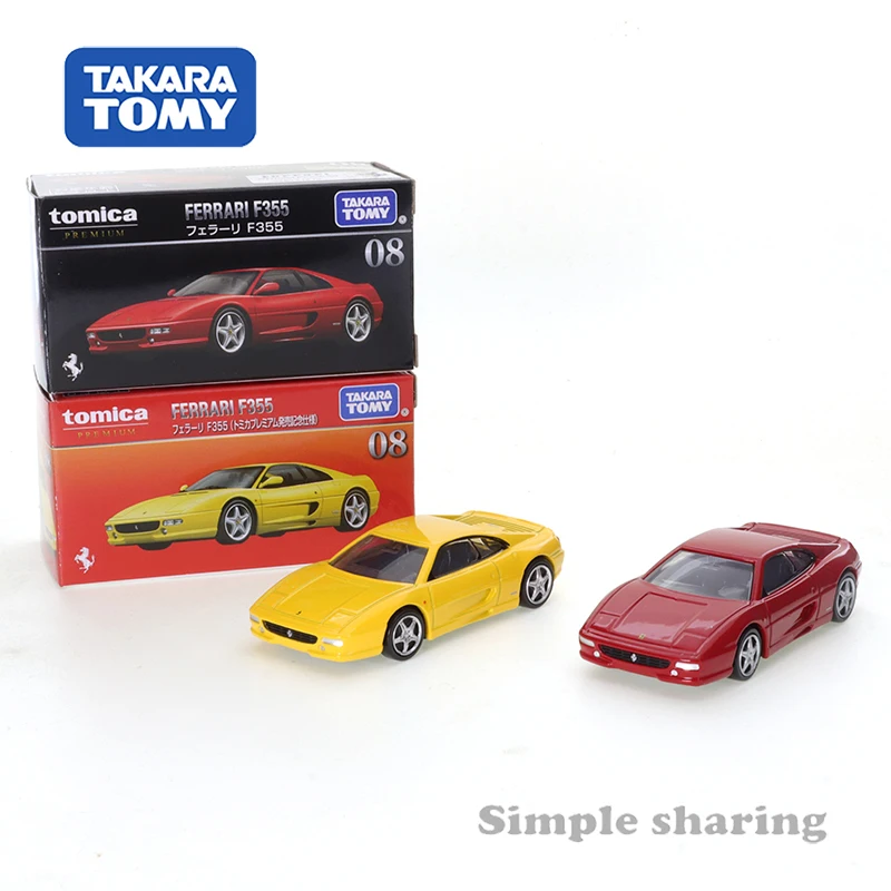 

Takara Tomy Tomica Premium 08 Ferrari F355 (технические характеристики запуска) Автомобильная литая игрушки моторные машина литая под давлением металлическая модель для детей