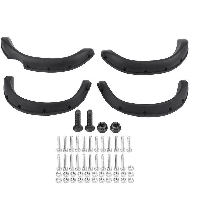 

4Pcs Rubber Fender Prevent Scratch Widening Wheel Eyebrow For 1:10 Tamiya RC 4WD TF2 Mojave Hilux RC Crawler Car Body Part
