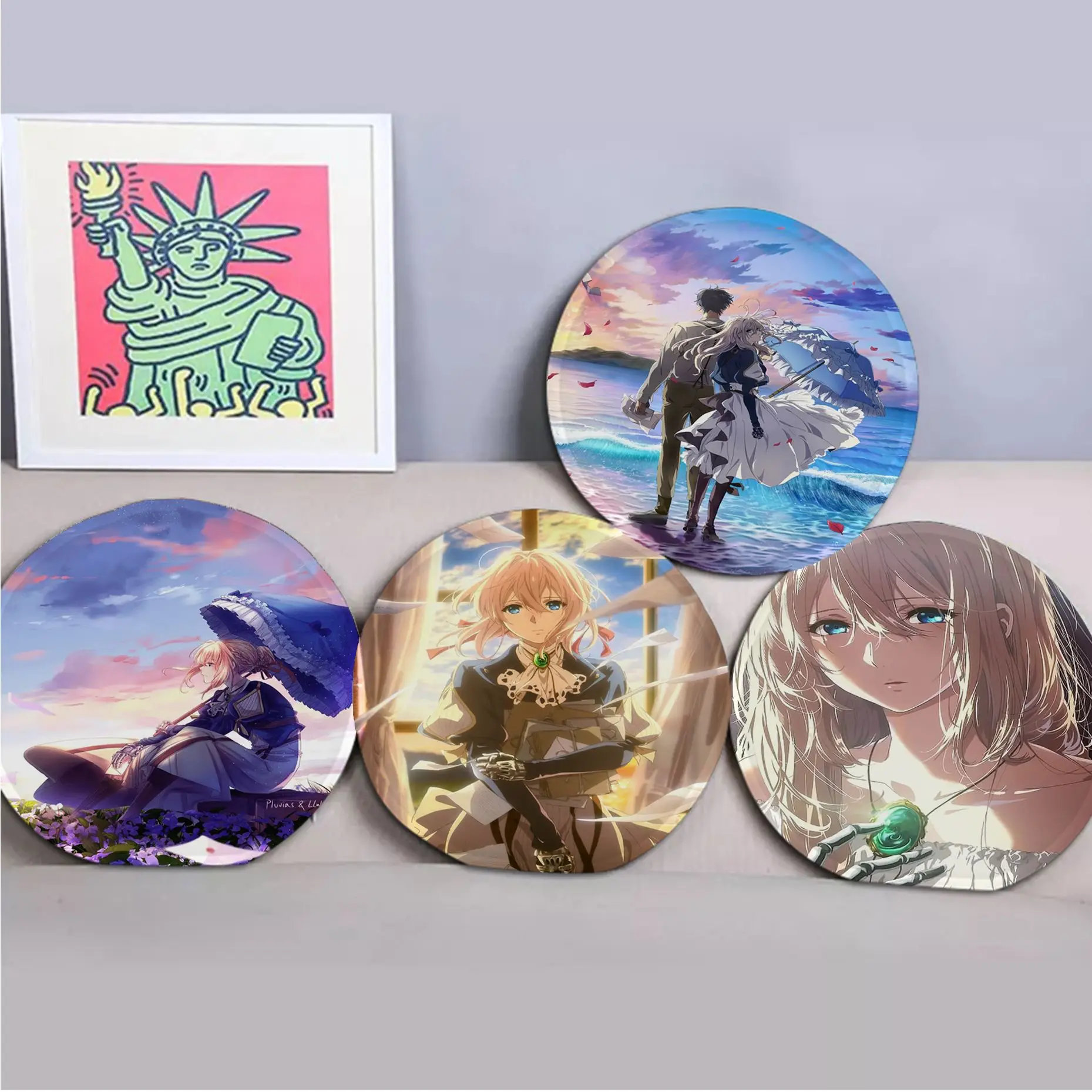 

Hot Anime Violet Evergarden Mat Soft Pad Seat Cushion For Dining Patio Home Office Indoor Outdoor Garden Cushions Home Decor