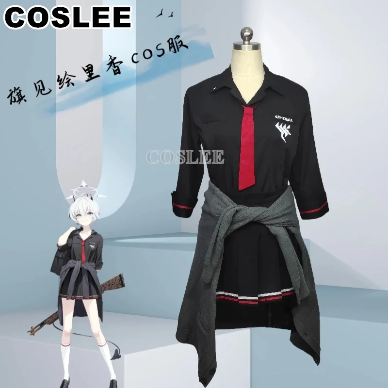 COSLEE Ichiomi Erika Косплей Костюм синий архив Женский Хэллоуин красивая форма игровой