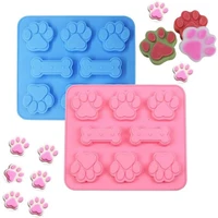 silicone 6 cat claw bone molds candy soft candy ice cream jelly pudding soap cake mold baking tools chocolate mold candy mold