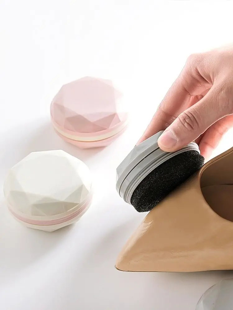 

1Pc Double-sided Shoes Brush Shoes Rub Portable Wipe Quick Polish Shine Cleaning Sponge Shoe Leather Cleaner with Oil