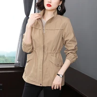 trench coat for women jackets women clothes spring and autumn korean version trench coat double breasted belted lady cloak