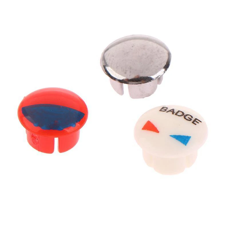 

10pcs Faucet Handle Accessories Fixing Screw Handle Hot And Cold Water Sign Switch Red And Blue Label Decorative Cover
