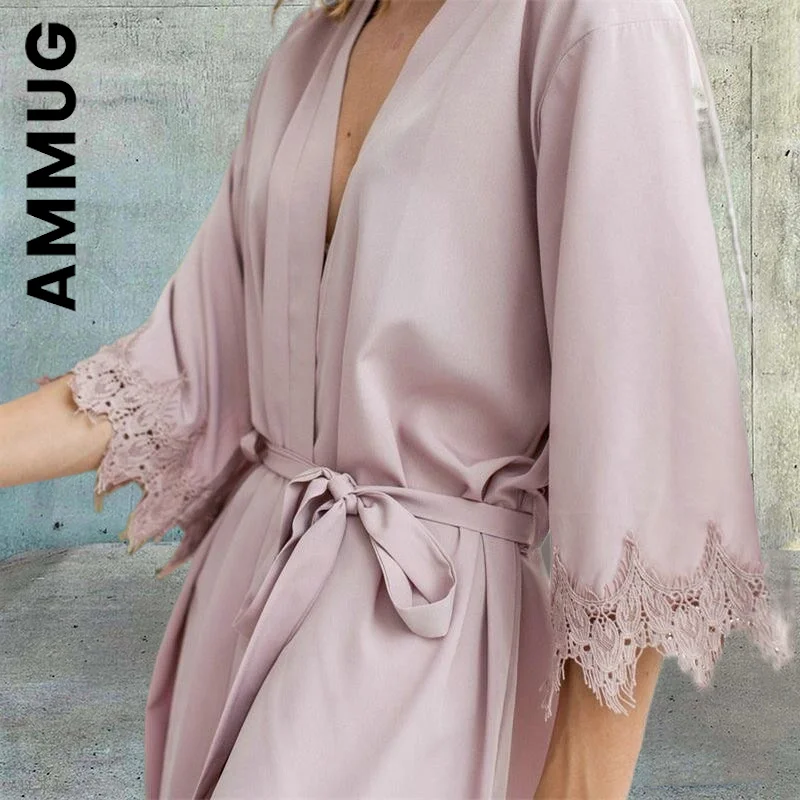 

Ammug, пижамы, летняя женская кружевная одежда для сна, милая Пижама для девочек, кавайная Домашняя одежда, свободный домашний костюм, женская ...
