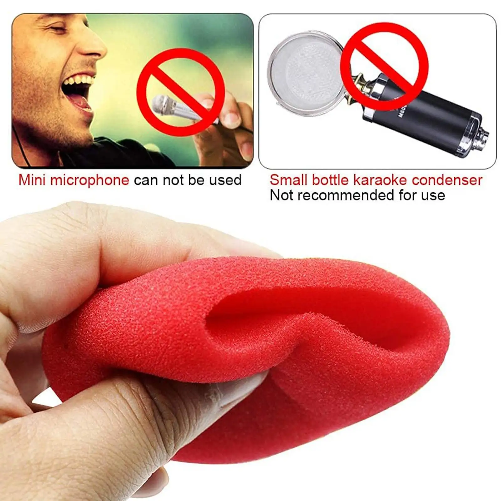 Внешний микрофон из пены для Shure SM58 SLX24 PGX24 PG58 BETA58A |