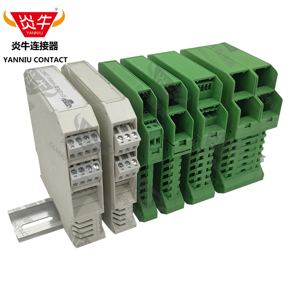 10Pcs Electronic Housing DIN Rail Box Isolated safety gate Signal conversion Temperature transmitter Shell ME1250/1750/2250/4500