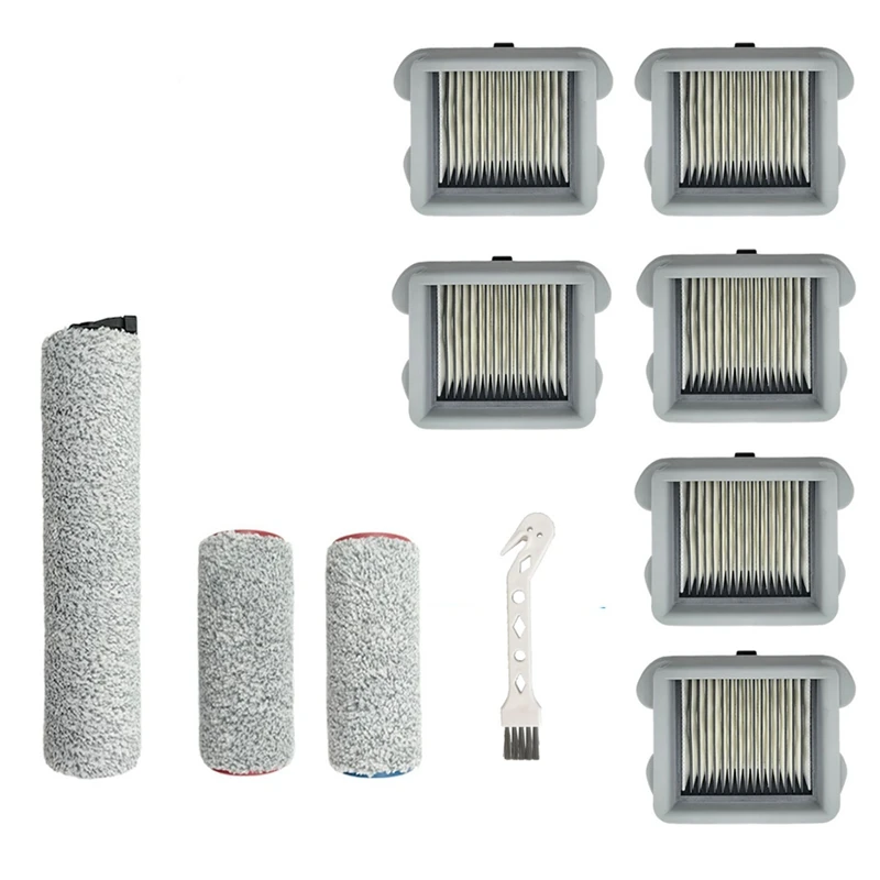 

Cordless Vacuum Cleaner Filter Elements Roller Brush Kit for Roborock U10 Wireless Floor Sweeping Machine