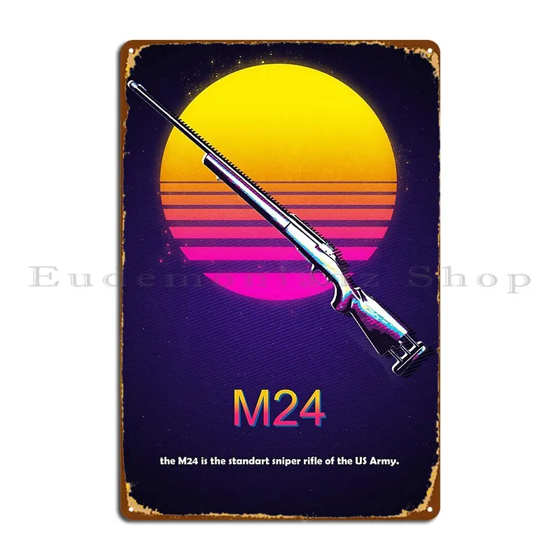 M24 оружие Xezyy металлический налет создание индивидуальная живопись Настенная