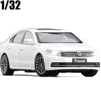 132 vw new passat diecasts toy vehicles car model alloy simulation sound light collectibles for kids car toy gift