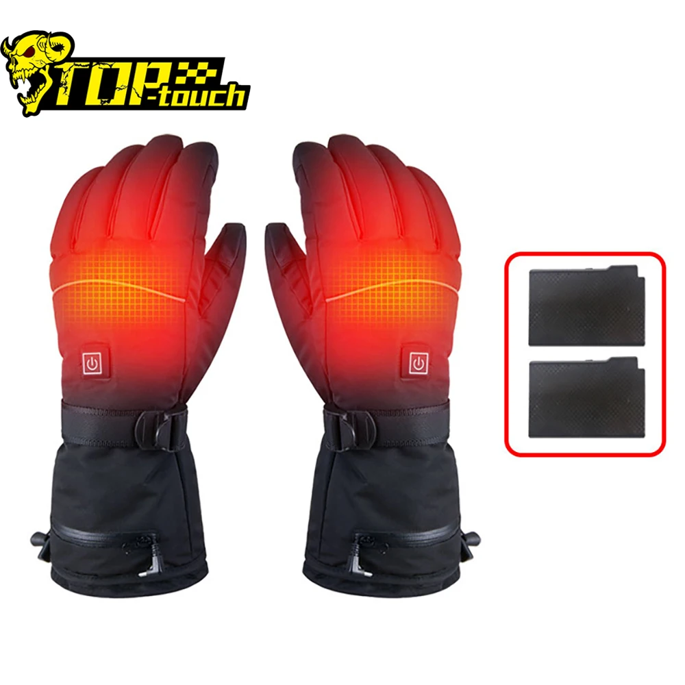 Перчатки для мотогонок с подогревом водонепроницаемые сенсорным экраном на