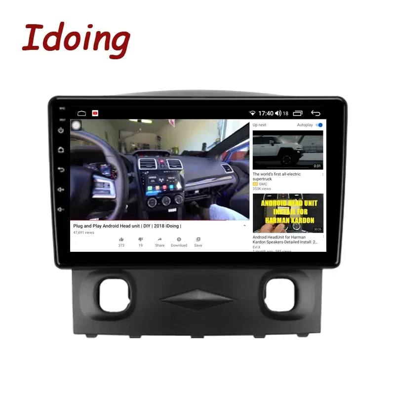 Idoing 9 &quotавтомобильный Android 12 авто Carplay радио мультимедийный видеоплеер навигация