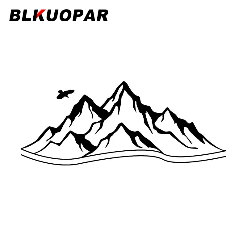 

Водостойкая наклейка на лобовое стекло BLKUOPAR, с изображением гор и природы