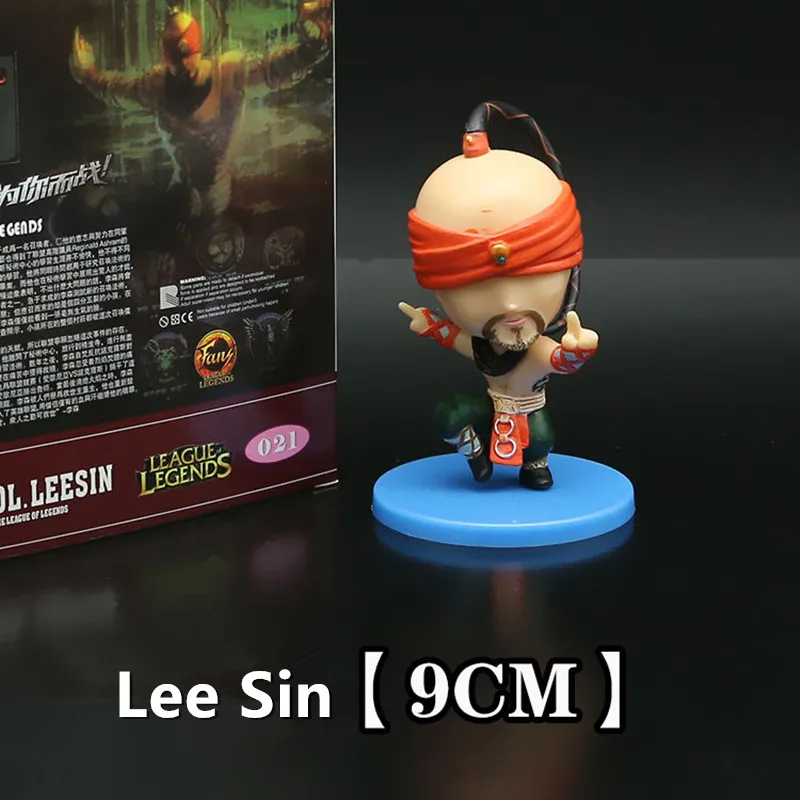 9 см Фигурки из Лиги Легенд могилы Гнар Мак одиночные лезины милые фигурки ПВХ