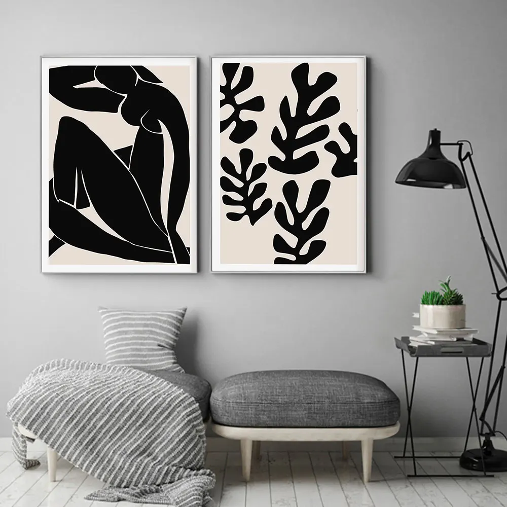 

Постер Matisse в стиле бохо, бежево-Черный абстрактный женский художественный Рисунок, нейтральная Современная Настенная картина, декор для спальни