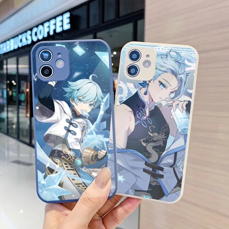 Чехол Chongyun для телефона IPhone 14 13 12 11 Pro Max X XR XS 8 7 Plus, чехол для телефона из жидкого стекла