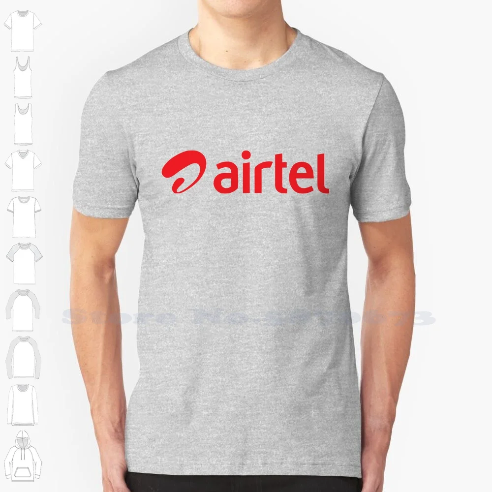 Футболка с логотипом Airtel 100% хлопок