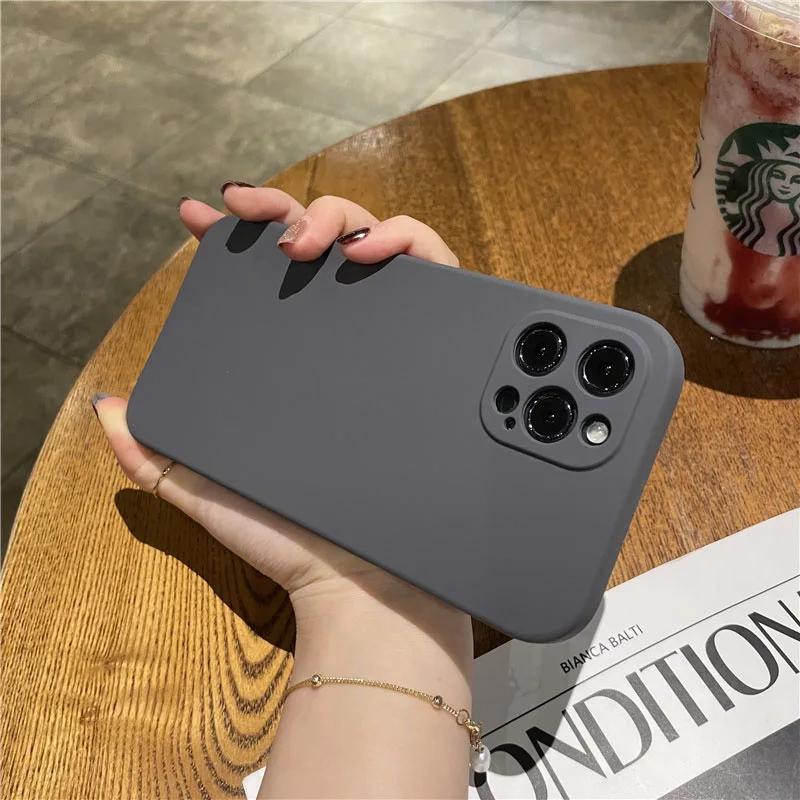 

Original Liquid Silicone Case For iPhone 13 Case Cover For iPhone 12 11 Pro Xs Max Mini 7 8 Plus Xr X 6 6s Shockproof Soft Cases