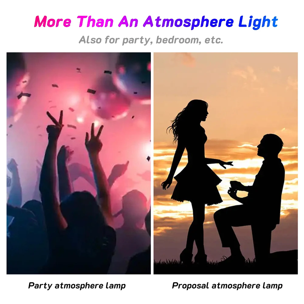 Электронный автомобильный светодиодный окружающий свет мини-красочный