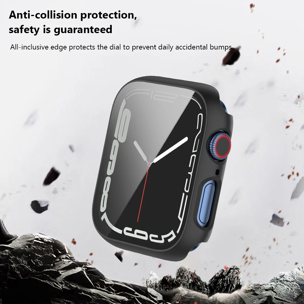 

Жесткий Чехол-бампер из поликарбоната, полноразмерная защитная оболочка, фоторамка для часов Apple Watch Series 8 7 6 5 4 SE