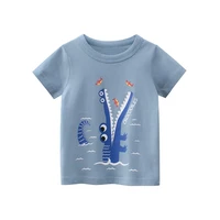 2022 summer fashion t shirt for kids boys short sleeves o neck octopus crocodile carton cotton tees costumes for kid toddler boy