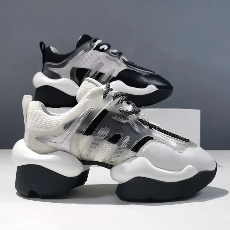 

Новинка 2022, весенне-осенняя женская повседневная спортивная обувь, классические модные женские дышащие Папины туфли на толстой подошве