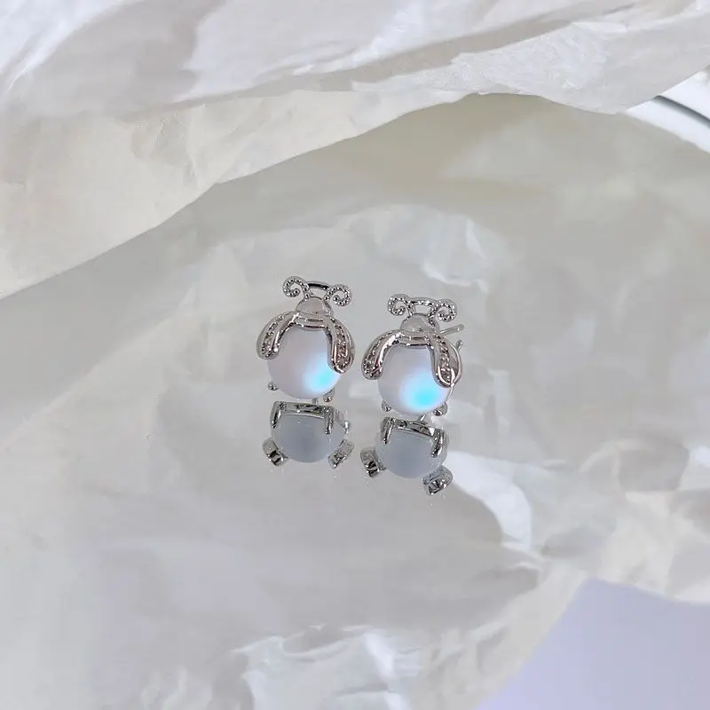 

Женские серьги-светлячки с лунным камнем, летние серьги премиум-класса, 2022