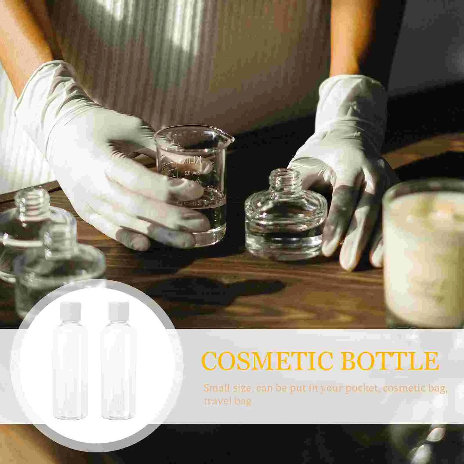 

Bottles Clear Flipemptybottle Containers Lotioncontainer Set Toner Refillable Separeted