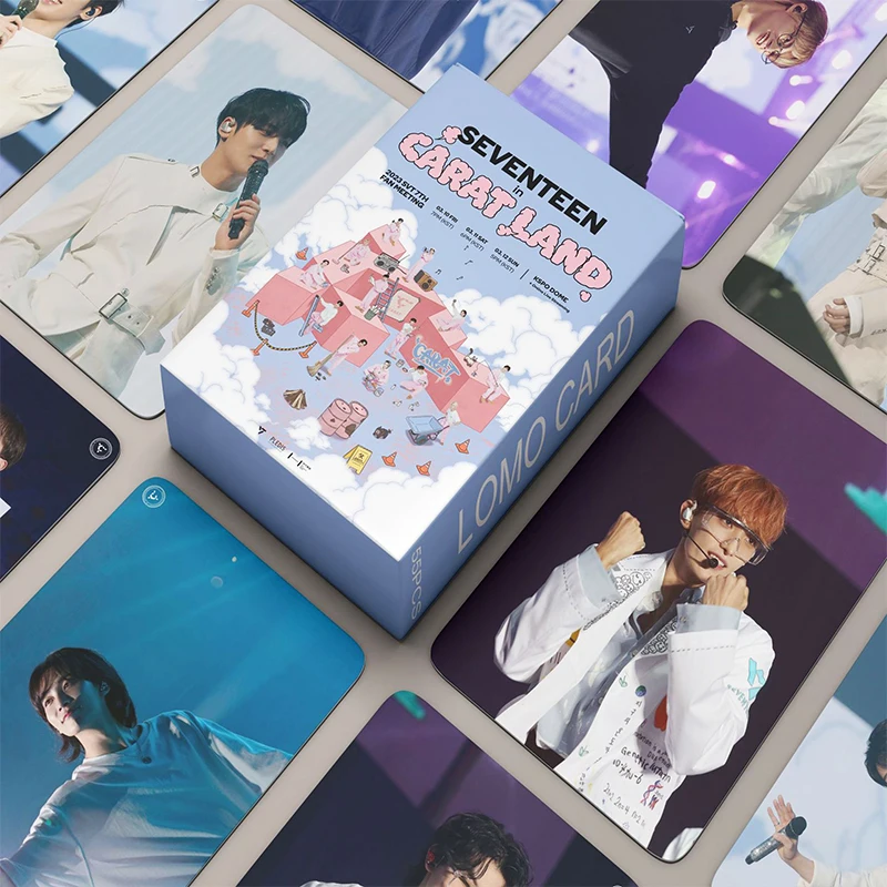 

55pcs/set Kpop SEVENTEEN Darling Postcard Lomo Cards New Album Fashion Cute Group Idol Photo Prints Pictures Fans Gift