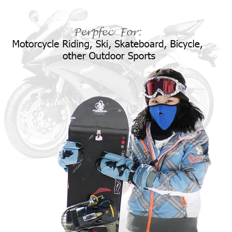 Теплая маска зимние теплые Флисовые Балаклавы на половину лица для лыжного